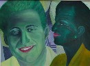green faces (80x60cm l/Leinwand 2000)